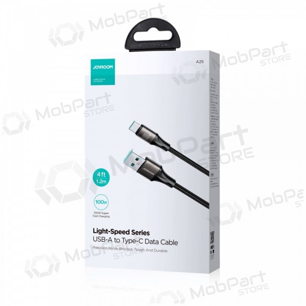 USB kaapeli Joyroom SA25-AC6 USB to USB-C 100W 1.2m musta