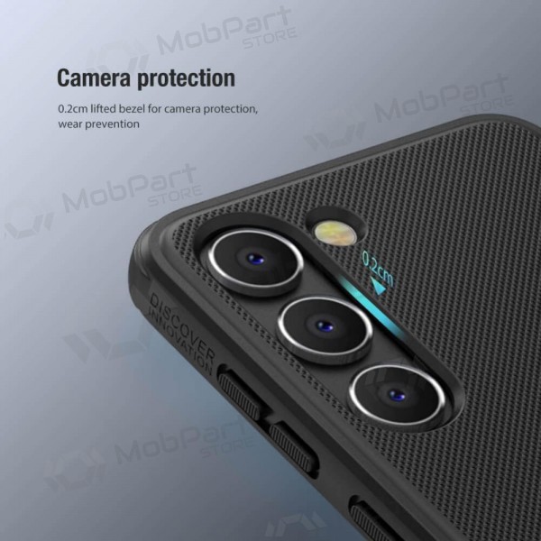 Samsung Galaxy A23 suojakuori „Nillkin Frosted Shield“ (musta) Samsung Galaxy A23 suojakuori „Nillkin Frosted Shield“ (musta)