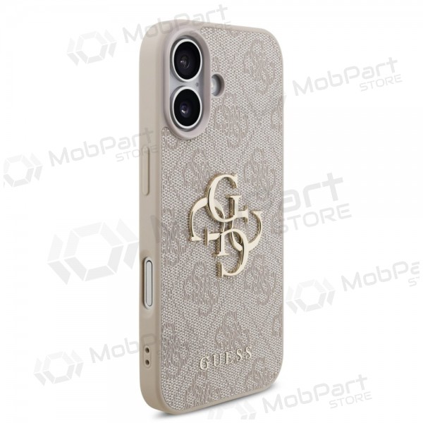 Apple iPhone 17 kotelo - Guess PU 4G Metal Logo (vaaleanpunainen)