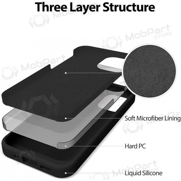 Apple iPhone 11 Pro Max kotelo Mercury - Silicone Case (musta)