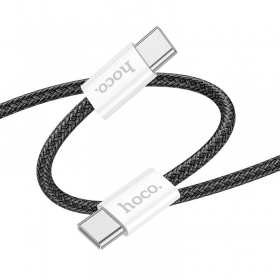 USB kaapeli Hoco X104 60W USB-C to USB-C 2.0m musta