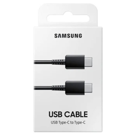 USB kaapeli alkuperäinen Samsung EP-DA705 Type-C-Type-C 1.0m pakkauksessa musta