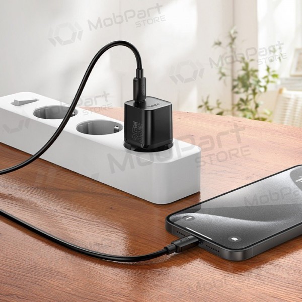 Puhelimen laturi Hoco N66 35 W GaN USB-C valkoinen
