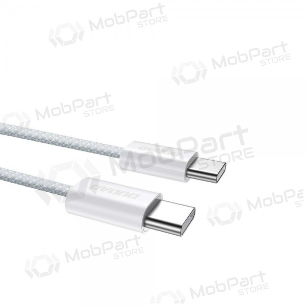 USB-C-kaapeli Dudao L6C USB-C–USB-C 2 m 60 W valkoinen