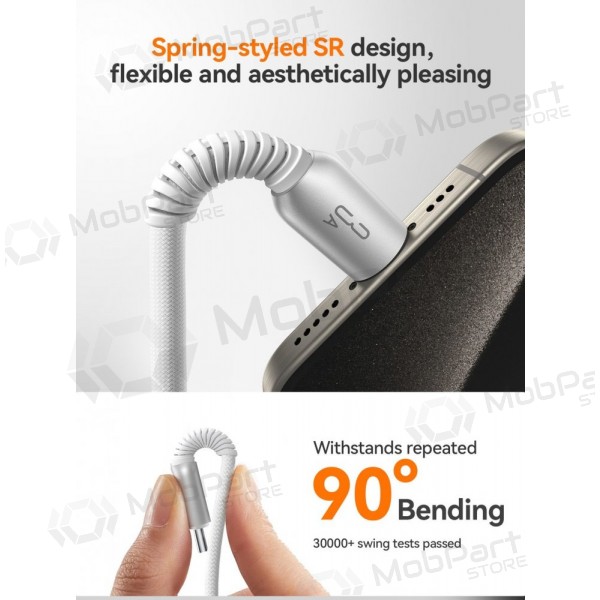 USB kaapeli Joyroom S-A51 USB-A to Lightning 3A 1.2m harmaa