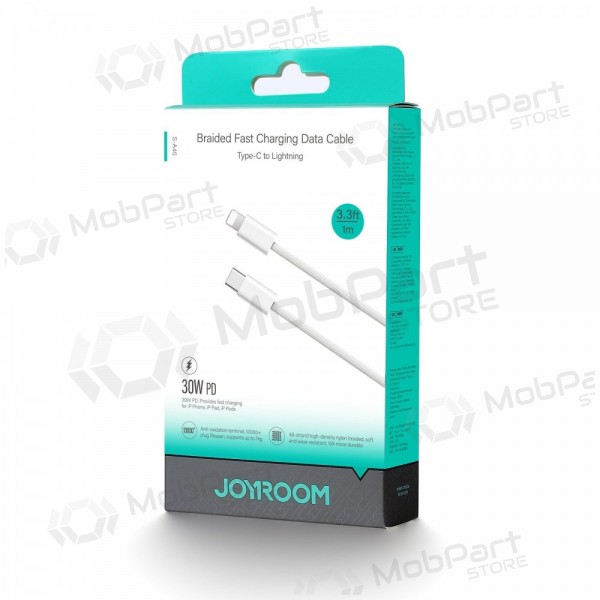 USB kaapeli Joyroom S-A45 USB-C to Lightning 30W 1.2m valkoinen