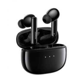 Langatons ausinės Ugreen WS106 HiTune T3 Active Noise-Cancelling Earbuds juodos