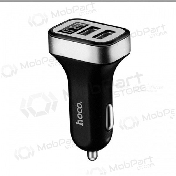 Autolaturi HOCO Z3 Dual Usb (Display, 3.1A) (musta)
