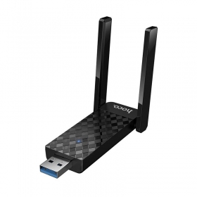 USB Wi-Fi-sovitin Hoco HI34 USB 3.0 Wi-Fi 6 musta