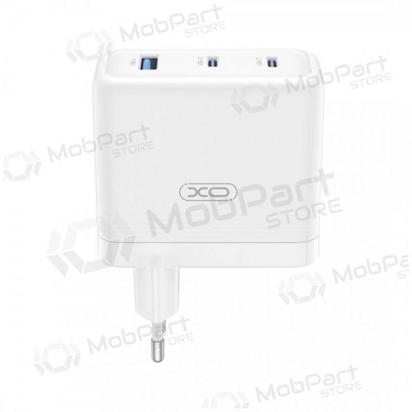 Puhelinlaturi XO CE35 100 W 2x USB-C + USB-A valkoinen
