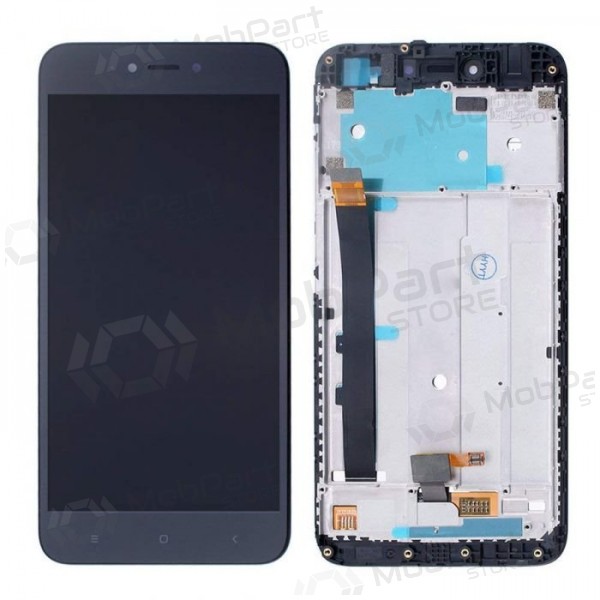 Xiaomi Redmi Note 5A näyttö (musta) (käytetty grade C, alkuperäinen)