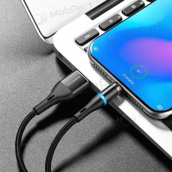 USB kaapeli Borofone BU16 Skill Magnetic Type-C 1.0m (musta)