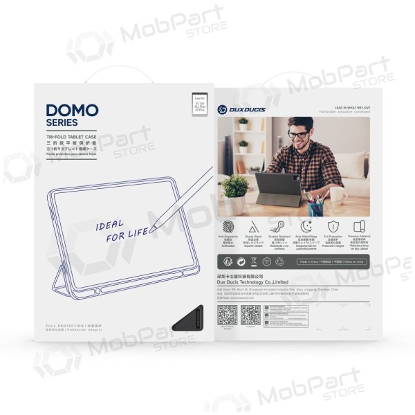 Samsung Galaxy Tab A9 Plus 11.0, Tab A11 Plus 11.0 kotelo – Dux Ducis Domo (vaaleanpunainen)