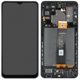 Samsung A326 Galaxy A32 5G näyttö (musta) (kehyksellä) (service pack) (alkuperäinen)