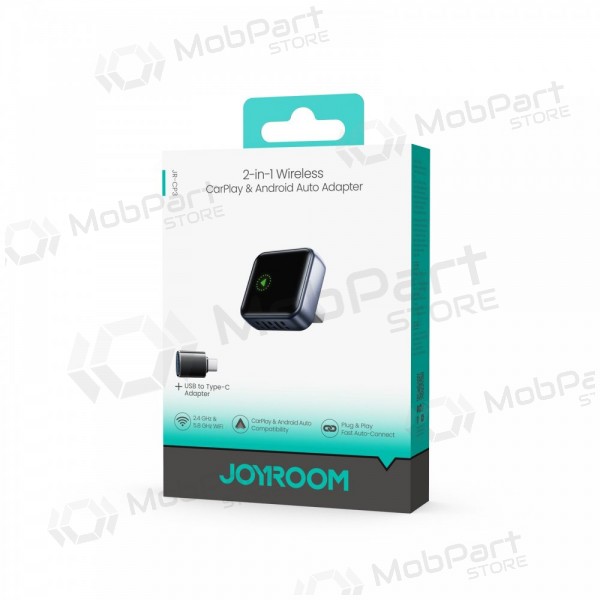 Langaton CarPlay / Android Auto -sovitin Joyroom JR-CP3 musta
