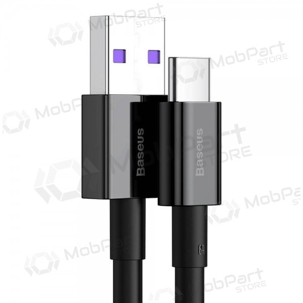 USB kaapeli Baseus Superior iš USB į Type-C 66W 2.0m musta CATYS-A01