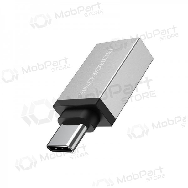 Sovitin Borofone BV3 Type-C OTG harmaa