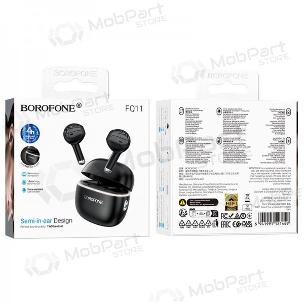 Langattomat kuulokkeet Borofone FQ11 juodos