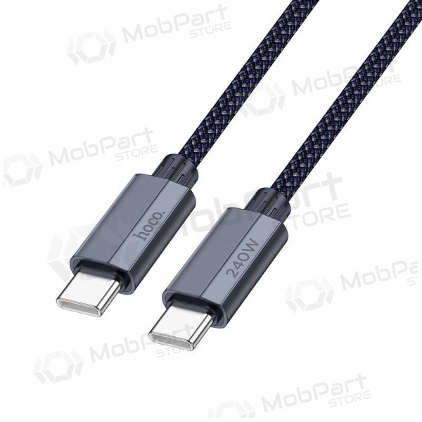 USB-C-kaapeli Hoco U134 USB-C–USB-C 1.8 m 240 W musta