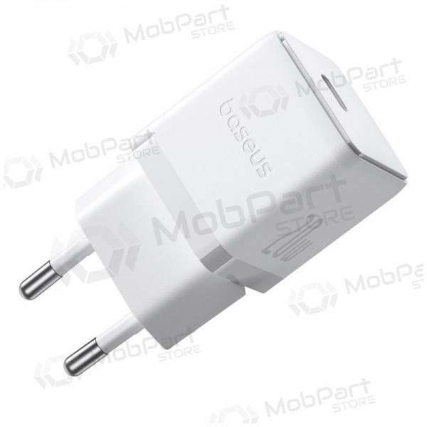 Laturi Baseus Palm 20W USB-C + USB-C to USB-C cable 1.0m valkoinen P10111602213-01