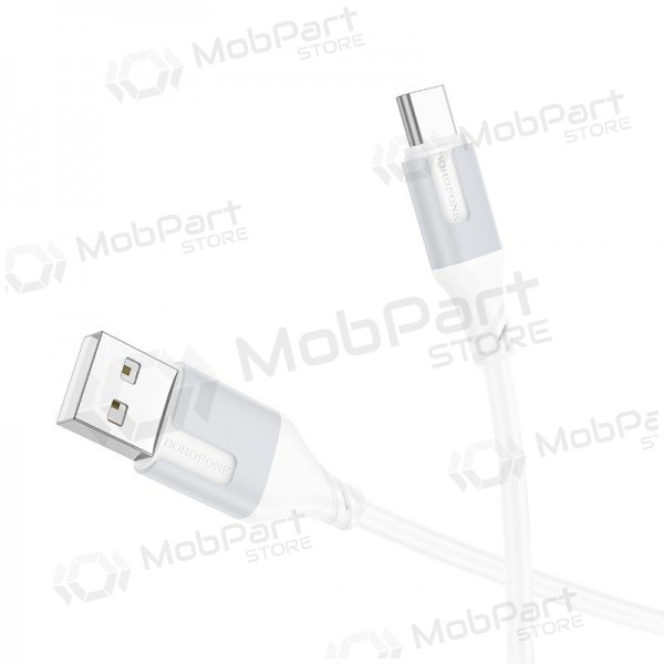 USB-C-kaapeli Borofone BX101 USB-A–USB-C 1 m valkoinen