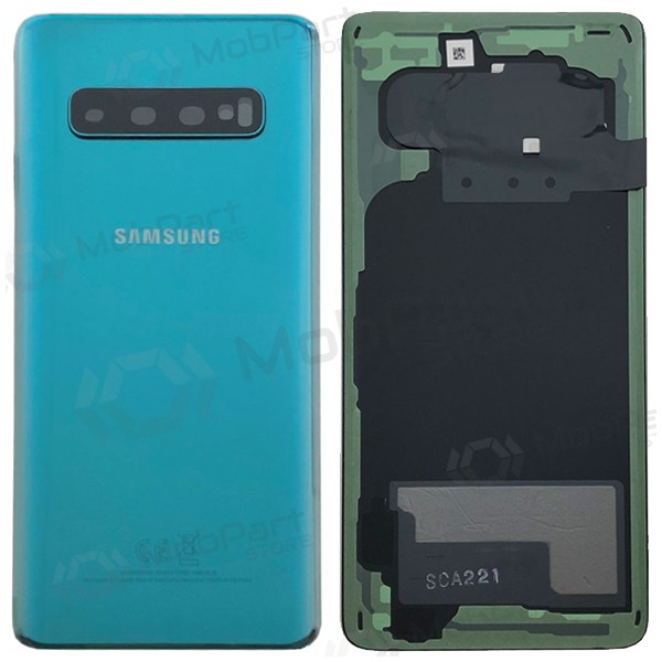 Samsung G973 Galaxy S10 takaakkukansi vihreä (Prism Green) (käytetty grade A, alkuperäinen)