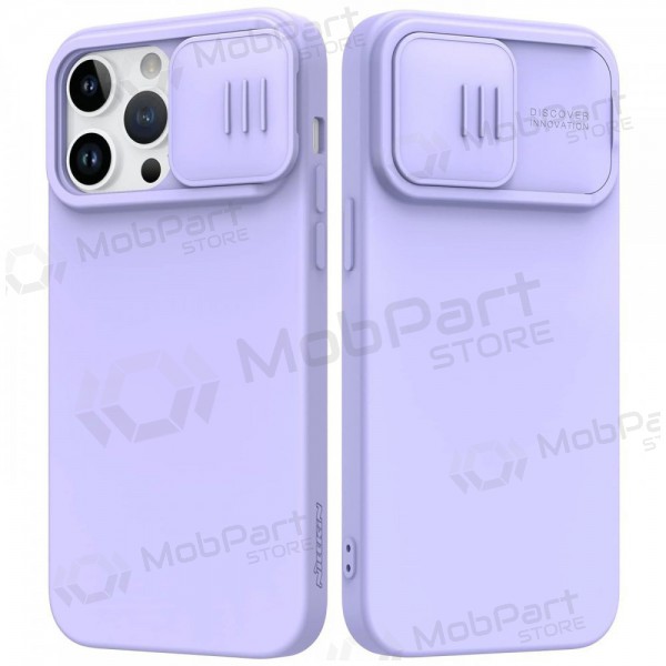 Apple iPhone 15 Pro suojakuori „Nillkin Silicone“ (šviesiai violetti) Apple iPhone 15 Pro suojakuori „Nillkin Silicone“ (šviesiai violetti)
