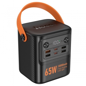 Ulkoinen paristo Power Bank Hoco J152 Pro PD65W 80000mAh musta