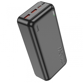 Ulkoinen paristo Power Bank Hoco J101B PD 20W+Quick Charge 3.0 22.5W 30000mAh musta