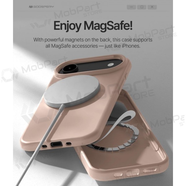 Apple iPhone Air - Mercury "Pure Magsafe Silicon Case" kotelo (ruusunpunainen hiekka)