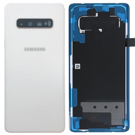 Samsung G975 Galaxy S10 Plus takaakkukansi valkoinen (Ceramic White) (käytetty grade B, alkuperäinen)