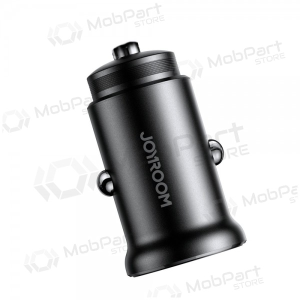 Laturi automobilinis Joyroom CCN05 USB-C/USB-A 30W musta