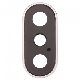 Apple iPhone X kameran linssi (hopea) (kehyksellä)