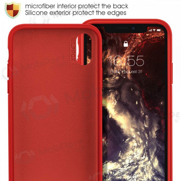 Apple iPhone 6 / 6S kotelo -Liquid Silicone- 1.5mm (punainen)