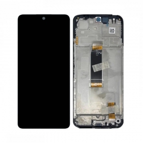 Ekranas Xiaomi Redmi 13 4G/5G/Poco M6 4G su lietimui jautriu stikliuku ja rėmeliu Black alkuperäinen (service pack)