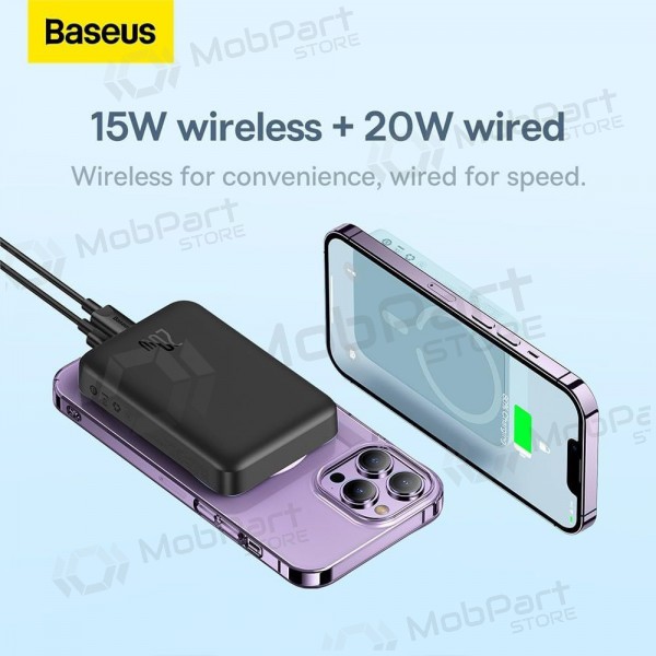 Ulkoinen paristo Power Bank Baseus Magnetic Mini Air 20W 10000mAh musta P10059001113-00