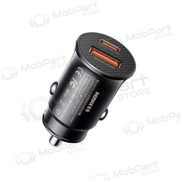 Autolaturi Remax RCC358 30W USB-C/USB-A musta