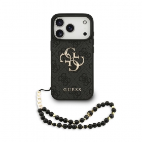 Apple iPhone 17 Pro - Guess PU 4G Metal Logo Strap -kotelo