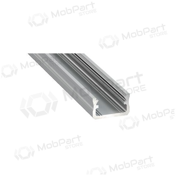 Aliuminis anoduotas profilis Lumines LED juostoms A (harmaa, anoduotas, 2m)