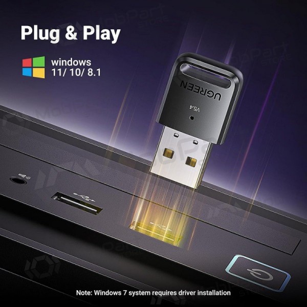 Bluetooth sovitin Ugreen CM748 Bluetooth 5.4 (35058) musta