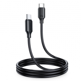 USB kaapeli Joyroom S-CC060A9 Type-C to Type-C 60W 1.0m musta