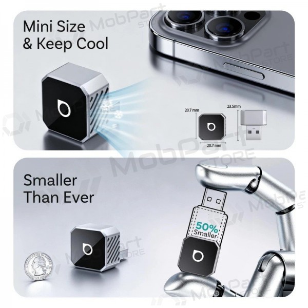 Langaton CarPlay / Android Auto -adapteri Ottocast Mini Cube CP88-T3 musta