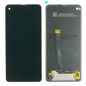 Samsung G715F Galaxy Xcover PRO näyttö (musta) - PREMIUM