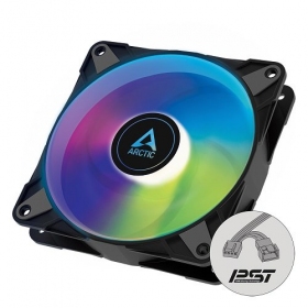 ARCTIC P12 PWM PST A-RGB, tuuletin, 4-pin, 120mm, musta
