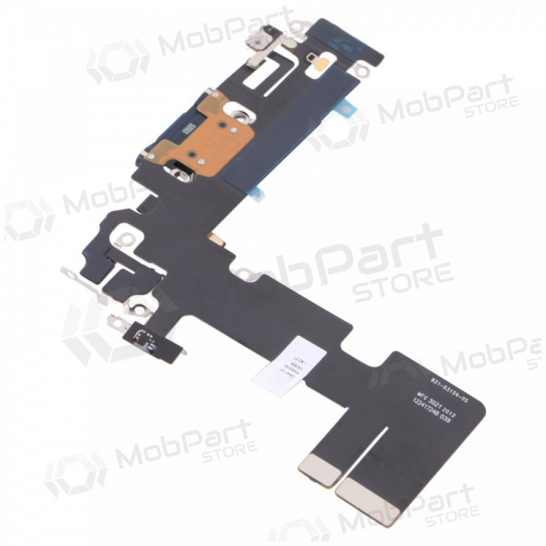 Apple iPhone 13 latausliitin ja mikrofoniliitin (musta)