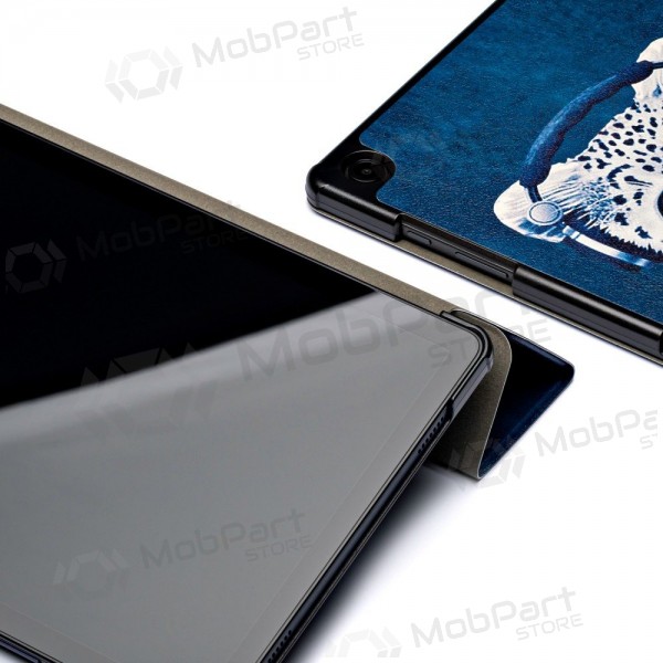 Samsung Galaxy Tab A9+, Tab A11+ kotelo - Smart Leather (sad cat)