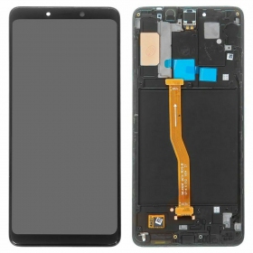 Samsung A920F Galaxy A9 (2018) näyttö (musta) (kehyksellä) (service pack) (alkuperäinen)