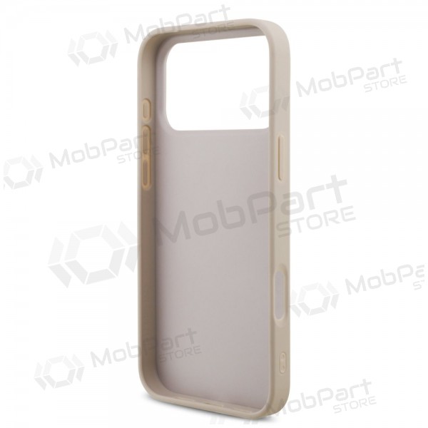 Apple iPhone 17 Pro Max kotelo - Guess PU 4G Metal Logo (vaaleanpunainen)