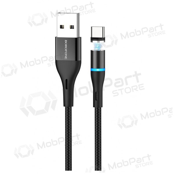 USB kaapeli Borofone BU16 Skill Magnetic Type-C 1.0m (musta)