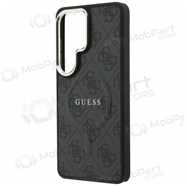 Samsung Galaxy S26 Ultra kotelo - Guess PU Leather 4G Gold Frame Magnetic (musta)